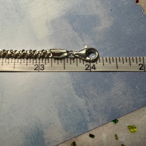 24" Sterling Silver 4mm ROC Chain - Picture 8 of 8